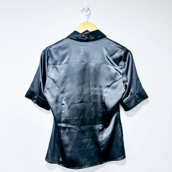 REITMANS Charcoal satin shirt with short sleeves - Picture 6 of 6